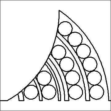 (image for) Curved Triangle Lines and Bubbles p2p-L02087* - Click Image to Close